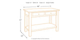 Tyler Creek Grayish Brown/Black Sofa/Console Table by ASHLEY FURNITURE at Eve Furniture