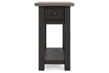 Tyler Creek Two-tone Chairside End Table by Ashley at Eve Furniture