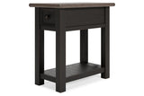 Tyler Creek Two-tone Chairside End Table by Ashley at Eve Furniture