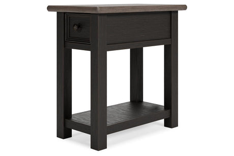Tyler Creek Two-tone Chairside End Table by Ashley at Eve Furniture