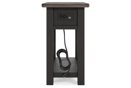Tyler Creek Two-tone Chairside End Table by Ashley at Eve Furniture