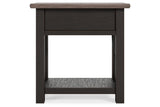 Tyler Creek Two-tone Chairside End Table by Ashley at Eve Furniture