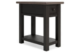 Tyler Creek Two-tone Chairside End Table by Ashley at Eve Furniture