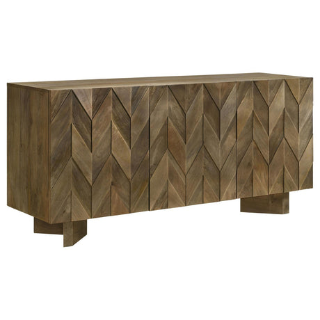 Tyler Mango Brown 3-door Dining Sideboard Server by Coaster at Eve Furniture