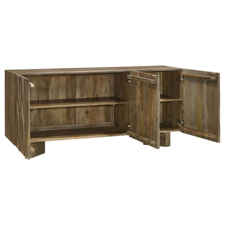 Tyler Mango Brown 3-door Dining Sideboard Server by Coaster at Eve Furniture
