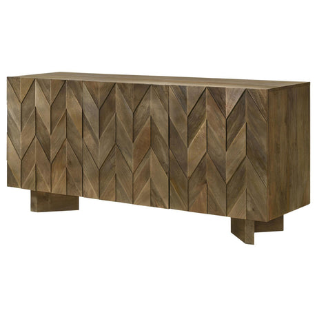 Tyler Mango Brown 3-door Dining Sideboard Server by Coaster at Eve Furniture