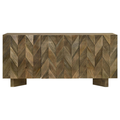 Tyler Mango Brown 3-door Dining Sideboard Server by Coaster at Eve Furniture