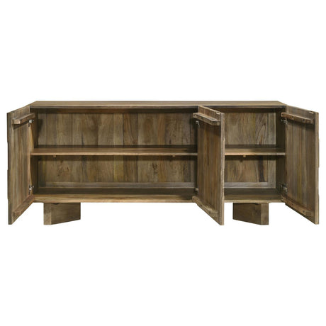 Tyler Mango Brown 3-door Dining Sideboard Server by Coaster at Eve Furniture