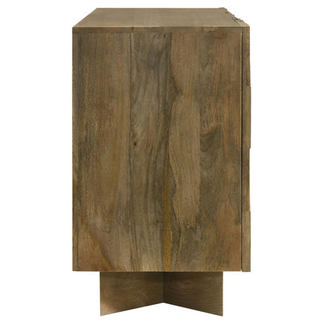 Tyler Mango Brown 3-door Dining Sideboard Server by Coaster at Eve Furniture