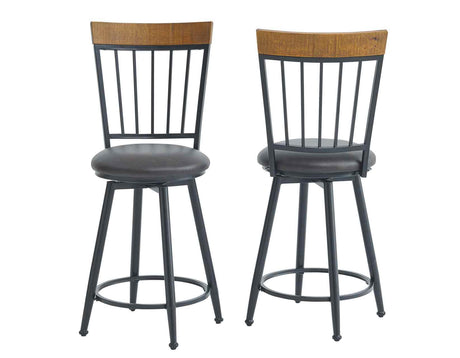 Tyler Swivel 24-inch Counter Stool by Steve Silver at Eve Furniture