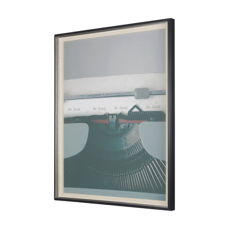 Typewriter Notes Good by Mercana Studio Hand Embellished Textured Framed Photo Art Print Matted unde by Mercana at Eve Furniture