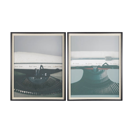 Typewriter Notes Good by Mercana Studio Hand Embellished Textured Framed Photo Art Print Matted unde by Mercana at Eve Furniture