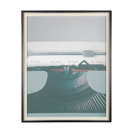 Typewriter Notes Good by Mercana Studio Hand Embellished Textured Framed Photo Art Print Matted unde by Mercana at Eve Furniture