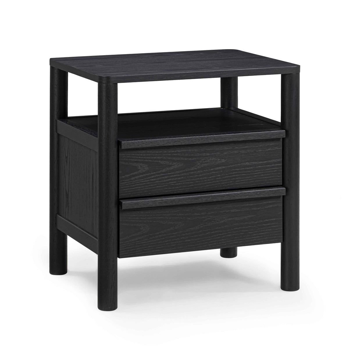 Tyra 22" Black Ash Nightstand by TOV Furniture at Eve Furniture