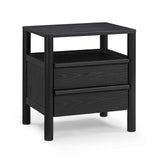 Tyra 22" Black Ash Nightstand by TOV Furniture at Eve Furniture