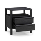Tyra 22" Black Ash Nightstand by TOV Furniture at Eve Furniture