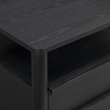 Tyra 22" Black Ash Nightstand by TOV Furniture at Eve Furniture