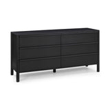 Tyra 62" Black Ash 6-Drawer Dresser by TOV Furniture at Eve Furniture