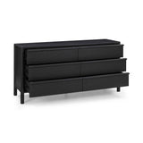 Tyra 62" Black Ash 6-Drawer Dresser by TOV Furniture at Eve Furniture