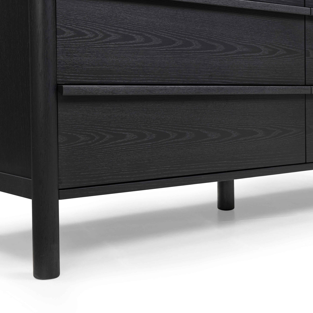 Tyra 62" Black Ash 6-Drawer Dresser by TOV Furniture at Eve Furniture