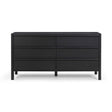 Tyra 62" Black Ash 6-Drawer Dresser by TOV Furniture at Eve Furniture