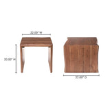 Tyrell Natural Stain Side Table by Moe's Home at Eve Furniture