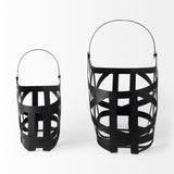 Tyrell (Set of 2); Black Iron Metal Baskets by Mercana at Eve Furniture