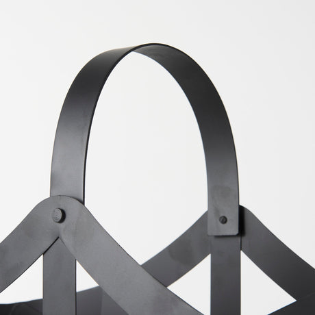 Tyrell (Set of 2); Black Iron Metal Baskets by Mercana at Eve Furniture