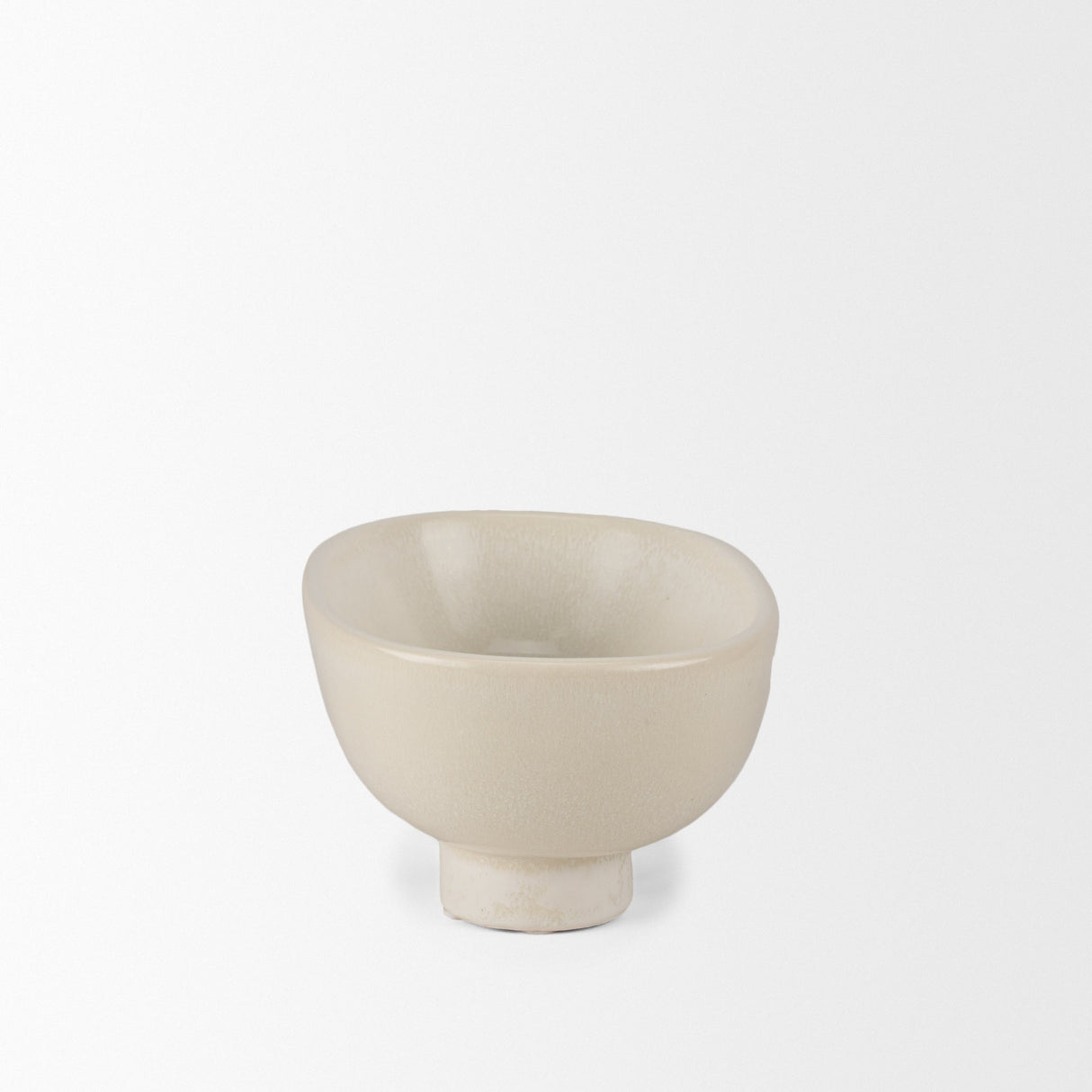 Tyren Cream Glazed Decorative Oblong Ceramic Bowl by Mercana at Eve Furniture