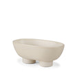 Tyren Cream Glazed Decorative Oblong Ceramic Bowl by Mercana at Eve Furniture