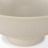 Tyren Cream Glazed Decorative Round Ceramic Bowl by Mercana at Eve Furniture