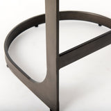 Tyson 17L x 18W x 28H Black Leather W/ Metal Frame Counter Stool by Mercana at Eve Furniture