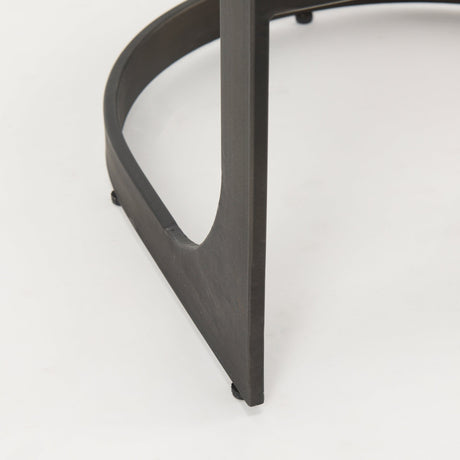 Tyson Brown Leather W/ Metal Frame Counter Stool by Mercana at Eve Furniture