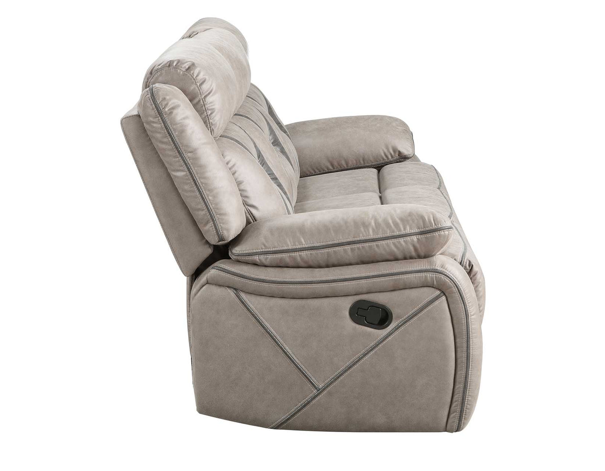Tyson Gray/Dark Gray 3-Piece Manual Reclining Set by Steve Silver at Eve Furniture
