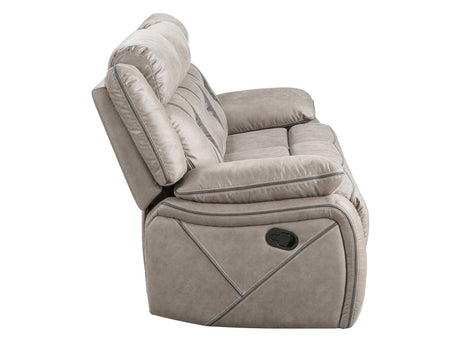 Tyson Gray/Dark Gray 3-Piece Manual Reclining Set by Steve Silver at Eve Furniture