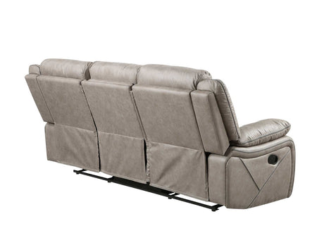 Tyson Gray/Dark Gray 3-Piece Manual Reclining Set by Steve Silver at Eve Furniture