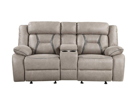 Tyson Gray/Dark Gray 3-Piece Manual Reclining Set by Steve Silver at Eve Furniture