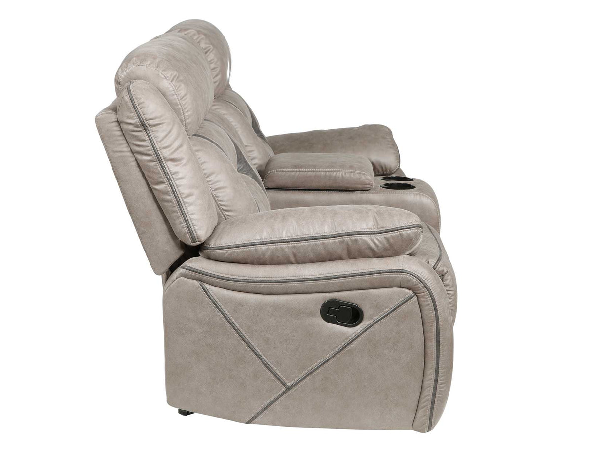 Tyson Gray/Dark Gray 3-Piece Manual Reclining Set by Steve Silver at Eve Furniture