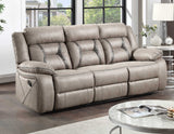Tyson Gray/Dark Gray 3-Piece Manual Reclining Set by Steve Silver at Eve Furniture