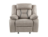 Tyson Gray/Dark Gray 3-Piece Manual Reclining Set by Steve Silver at Eve Furniture