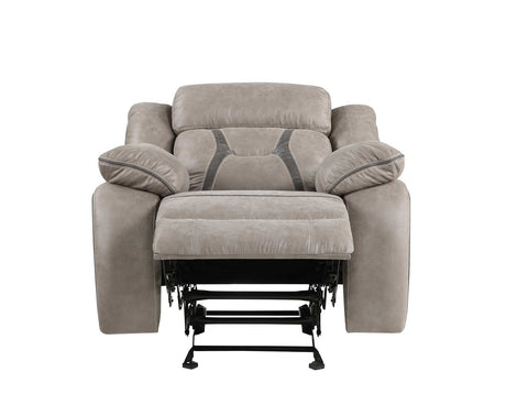 Tyson Gray/Dark Gray 3-Piece Manual Reclining Set by Steve Silver at Eve Furniture