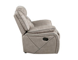 Tyson Gray/Dark Gray 3-Piece Manual Reclining Set by Steve Silver at Eve Furniture