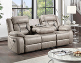 Tyson Gray/Dark Gray 3-Piece Manual Reclining Set by Steve Silver at Eve Furniture