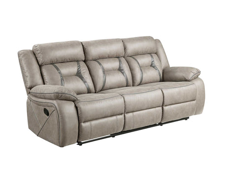 Tyson Gray/Dark Gray 3-Piece Manual Reclining Set by Steve Silver at Eve Furniture