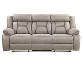 Tyson Gray/Dark Gray 3-Piece Manual Reclining Set by Steve Silver at Eve Furniture