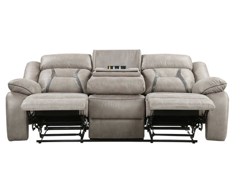 Tyson Gray/Dark Gray 3-Piece Manual Reclining Set by Steve Silver at Eve Furniture