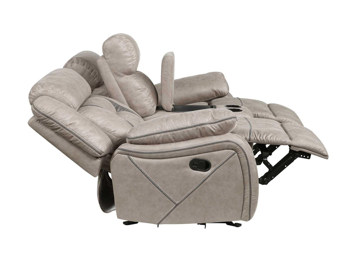 Tyson Reclining Glider Console Loveseat by Steve Silver at Eve Furniture