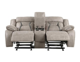Tyson Reclining Glider Console Loveseat by Steve Silver at Eve Furniture
