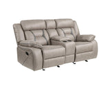 Tyson Reclining Glider Console Loveseat by Steve Silver at Eve Furniture