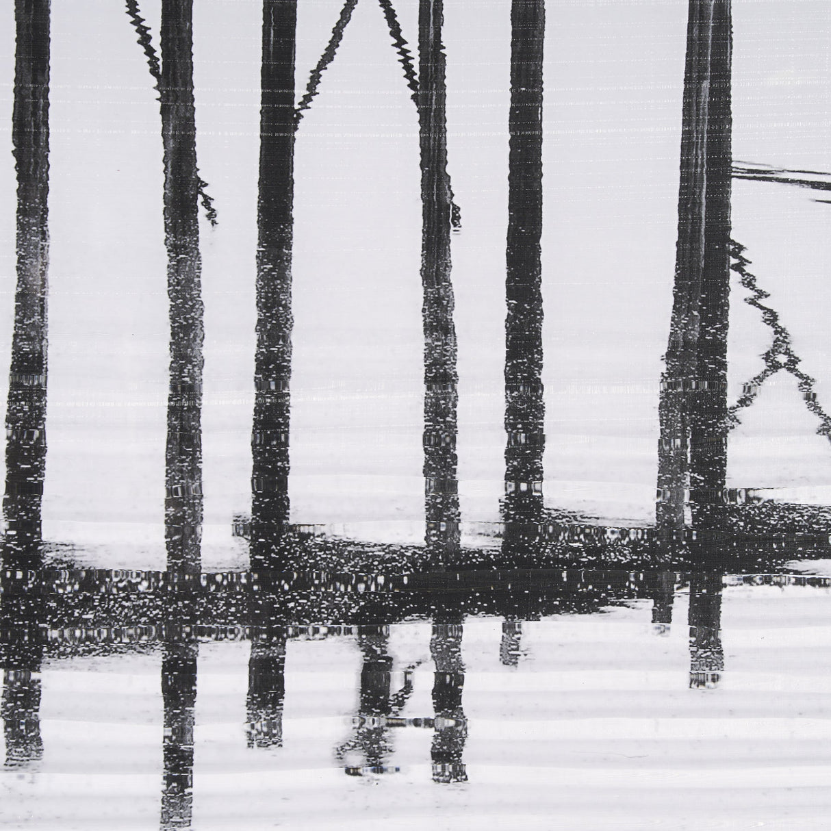 U Bein Bridge by Mercana Studio a Hand Embellished Textured Framed Photo Art Print Matted under Glas by Mercana at Eve Furniture